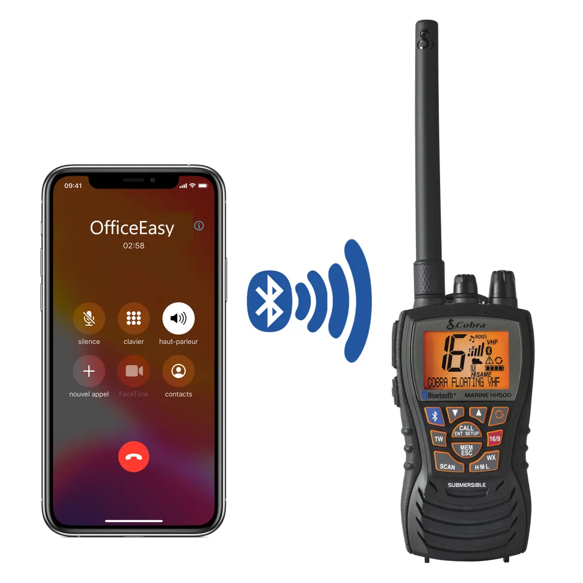 Cobra H500 - Talkie walkie Bluetooth VHF Marine - 107738