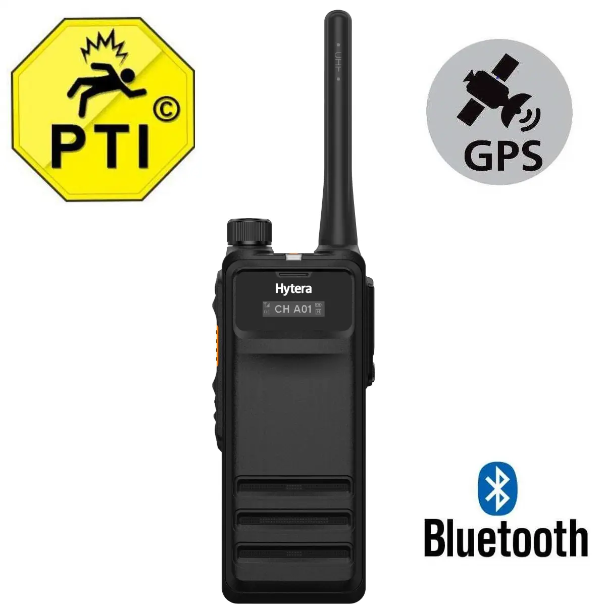 Hytera HP705 - Portofoon vergunningsplichtig BIW, Bluetooth, GPS