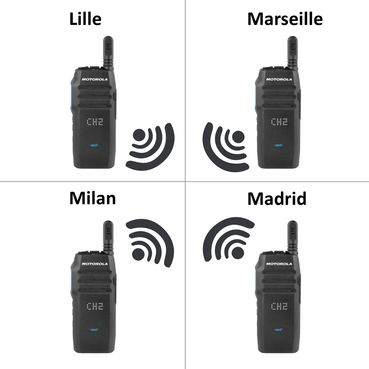 Motorola Wave TLK100i - Talkie walkie Motorola 4G LTE