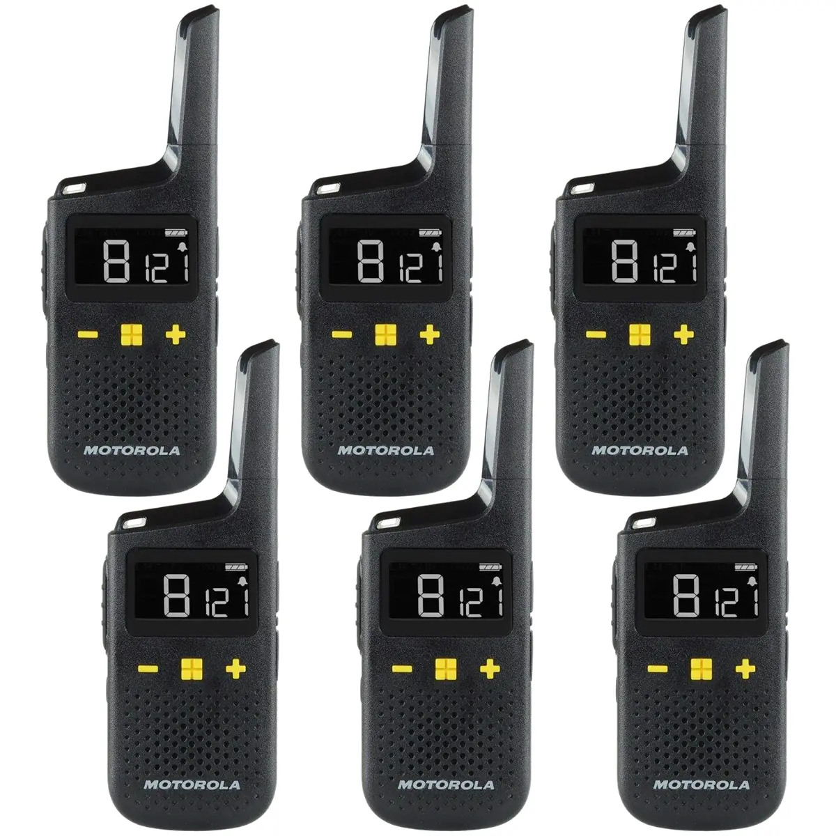 Pack de 6 Motorola XT185 + Oreillettes - Talkies-walkies sans licence -D3P01611BDLMAW 