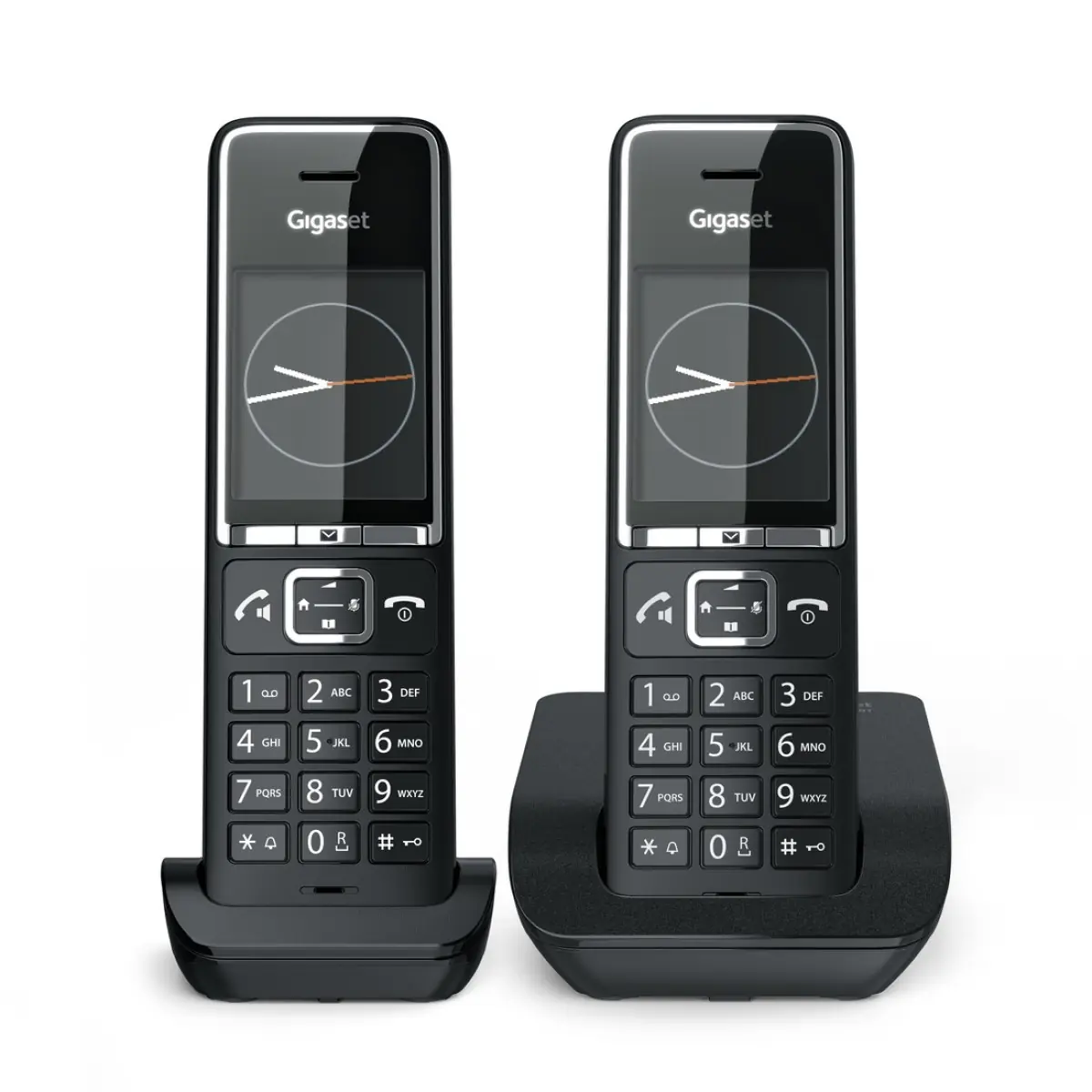 Gigaset Téléphone sans fil Comfort 500 Duo Noir/Argenté