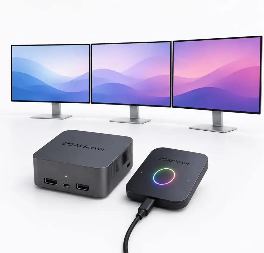 AirServer Connect 3-kit en Connect Button