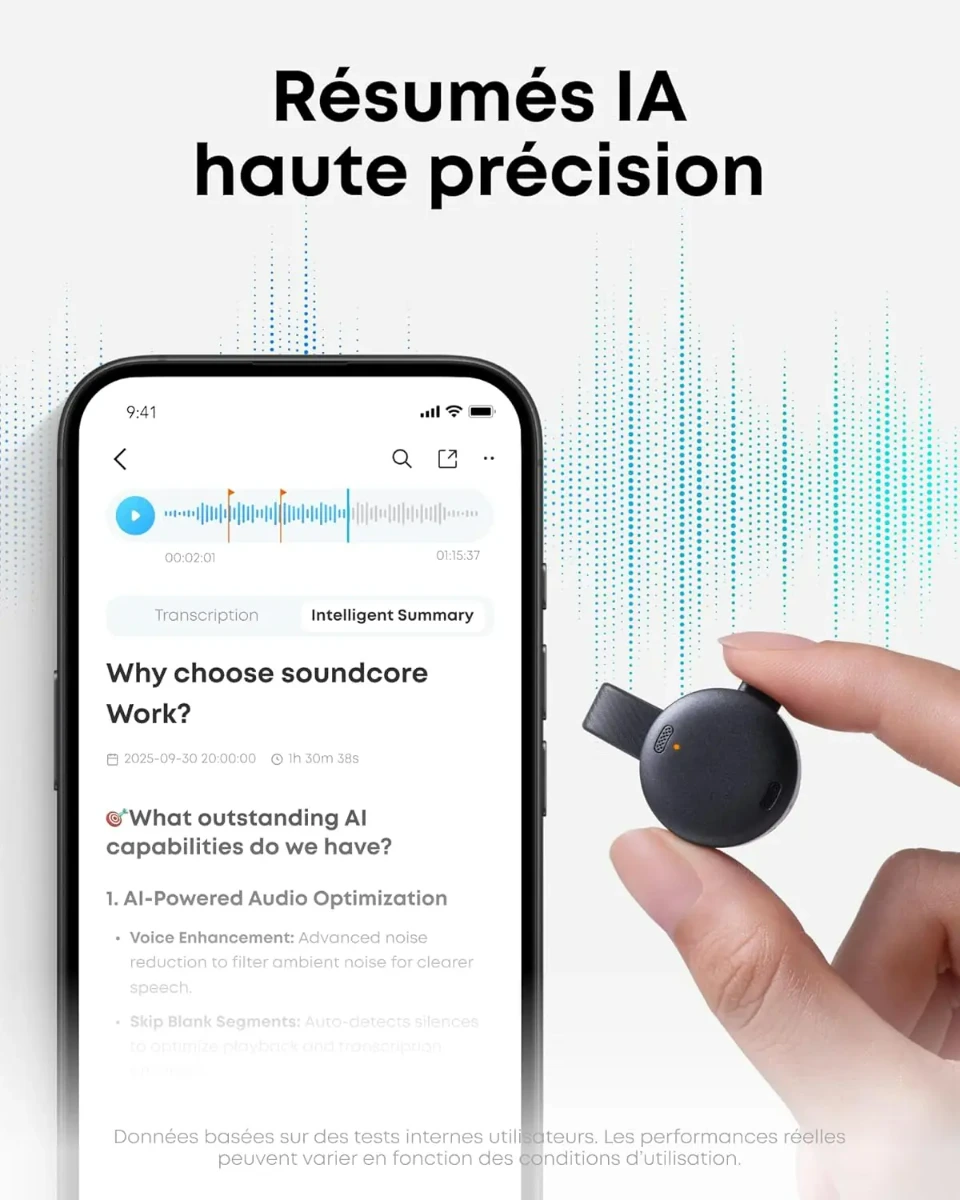 SoundCore Work avec IA