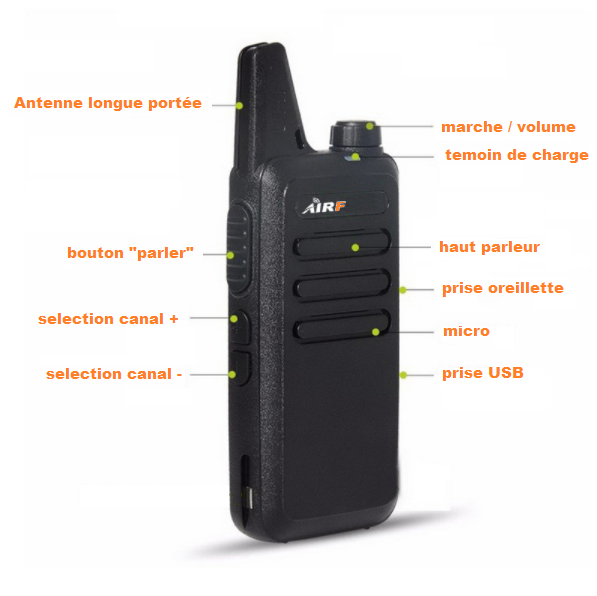 Talkie-walkie chasse de longue portée